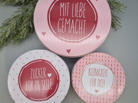 Plätzchen Dosen Set 3tlg